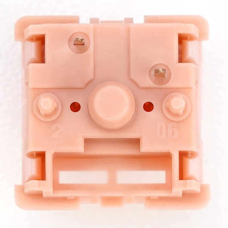 MELETRIX WS Mechanical Keyboard Switches 5 Pins PCB Mount Lubed Linear Switches Pink (35pcs) - Image 5